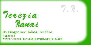 terezia nanai business card